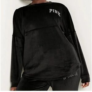 PINK Varsity Velour Pull-over
